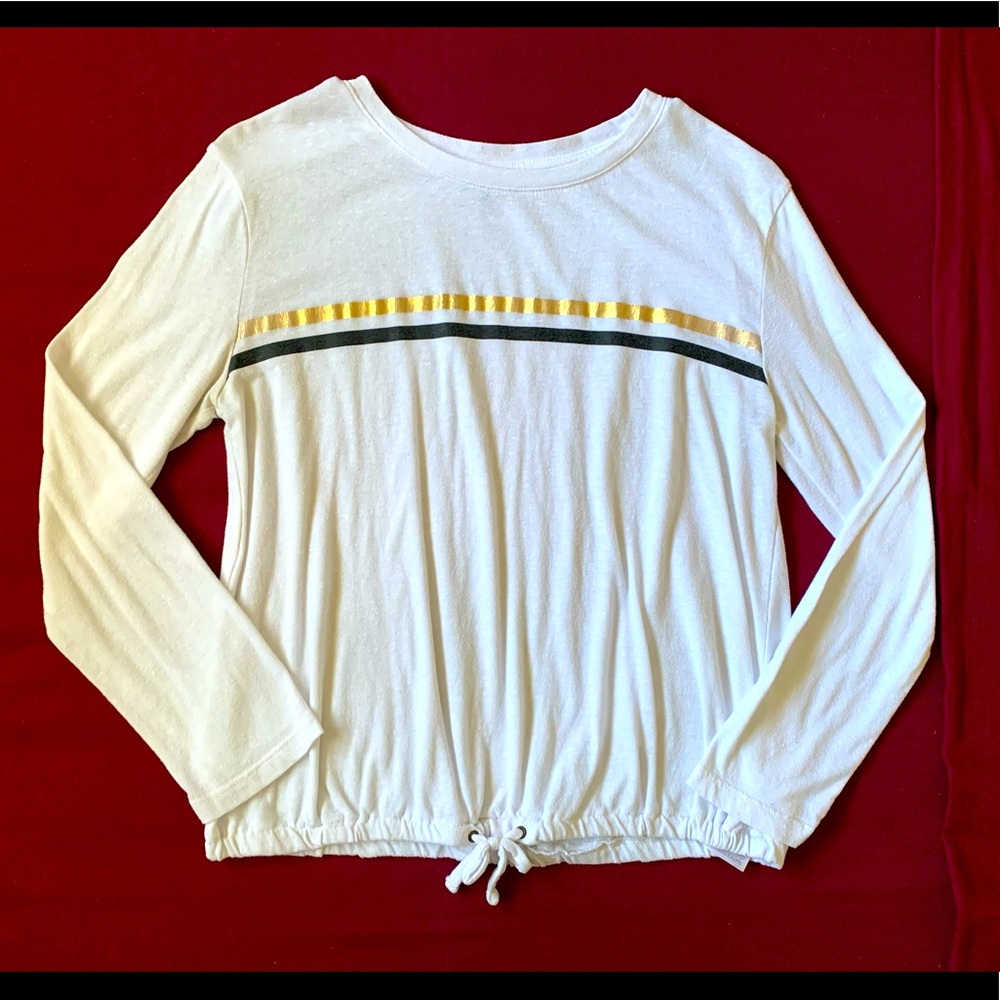 White old navy long sleeve blouse